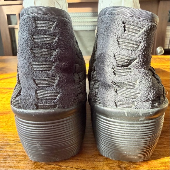 Wt Mountain black Woven Strap wedge heeled shoes 8.5 - Picture 4 of 9